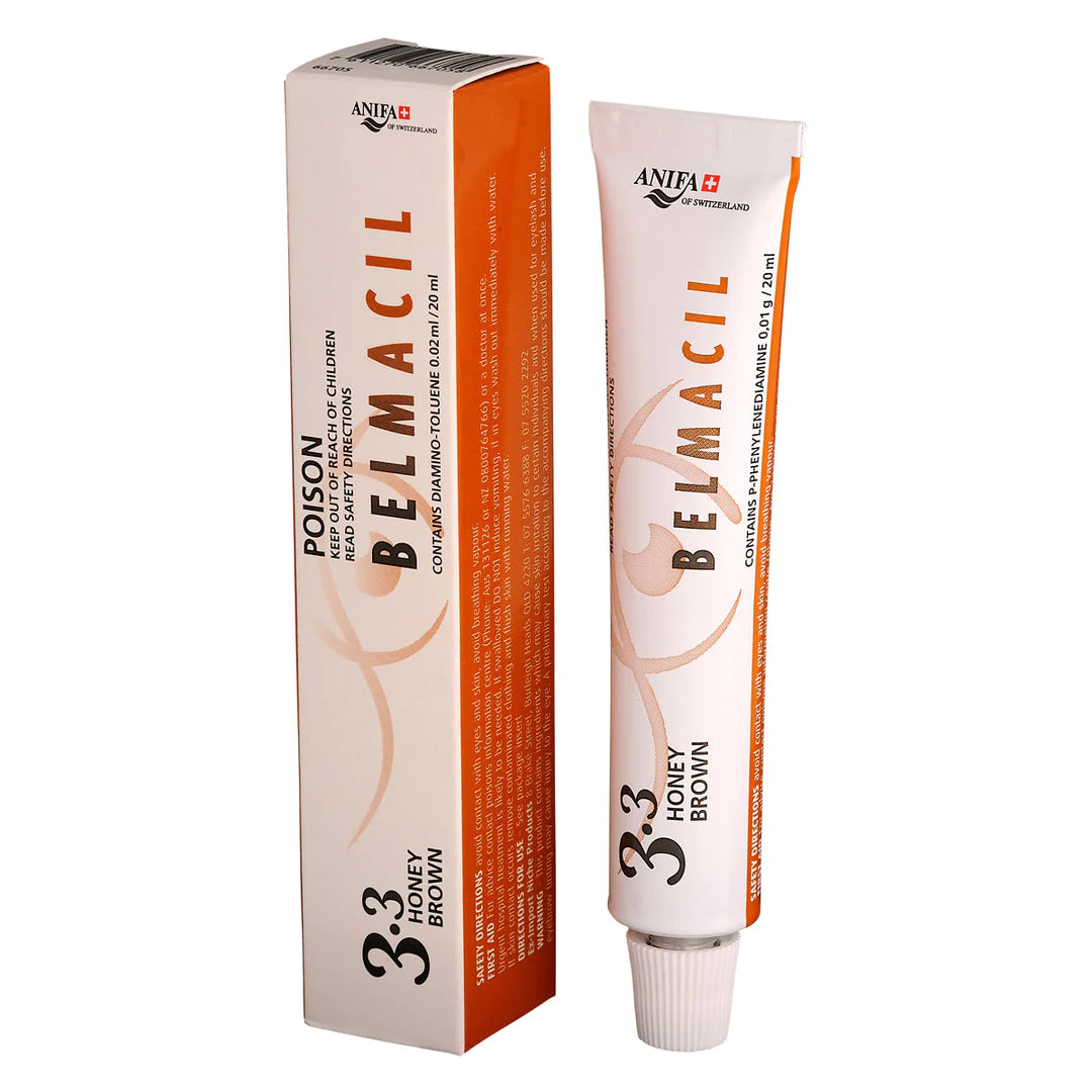 Belmacil Eyelash & Eyebrow Tint 20g - #3.3 Honey Brown