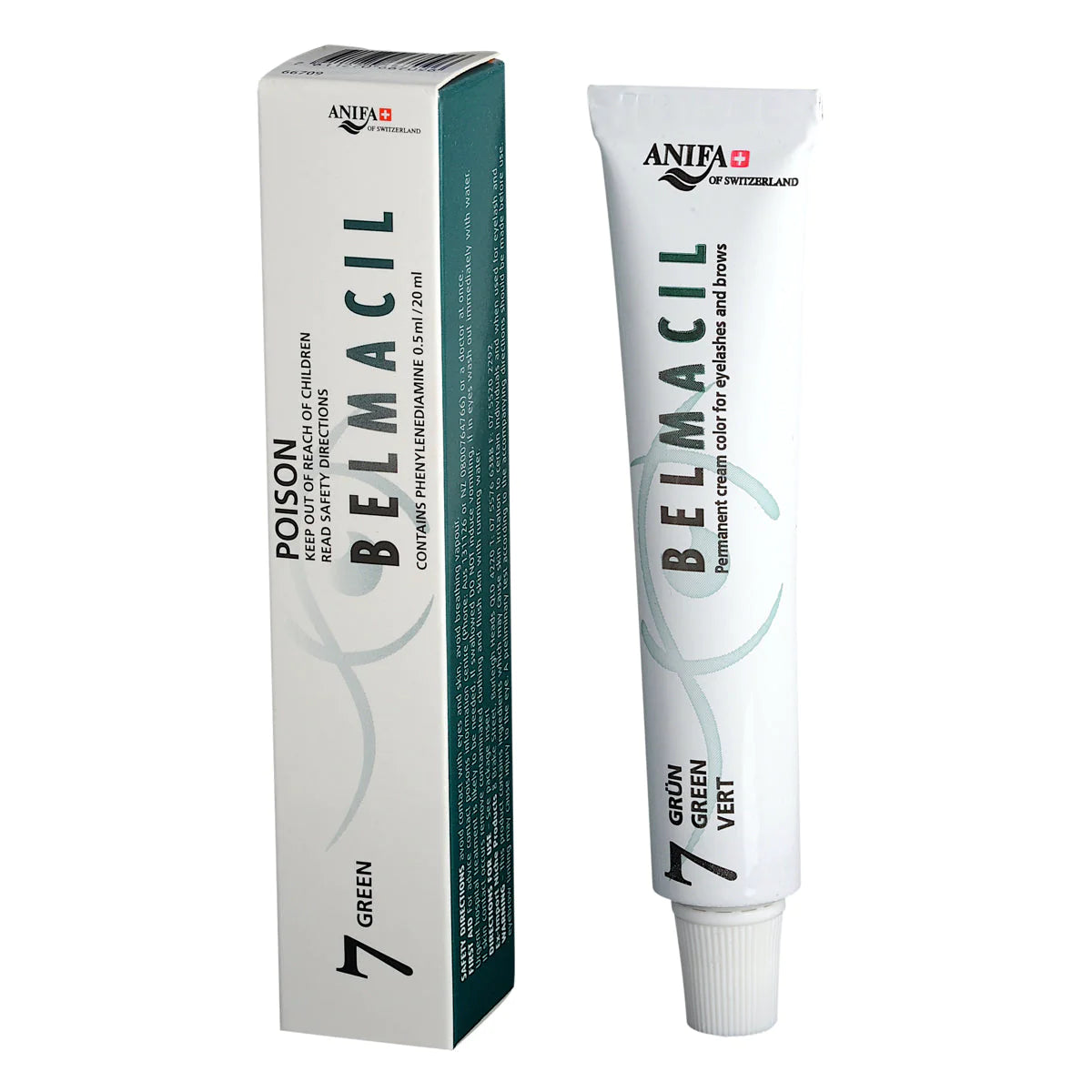 Belmacil Eyelash & Eyebrow Tint 20g - #7 Green