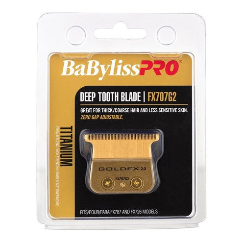 Babyliss PRO Replacement Trimmer Blade GoldFX 2.0 T-Blade 2.0mm Deep Tooth