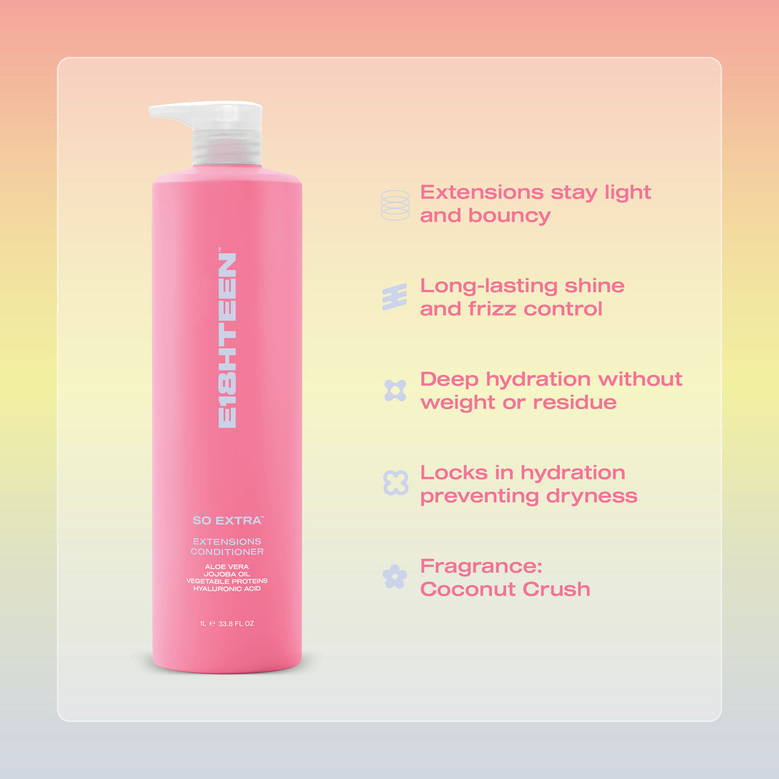 E18HTEEN So Extra Extensions Conditioner 1L