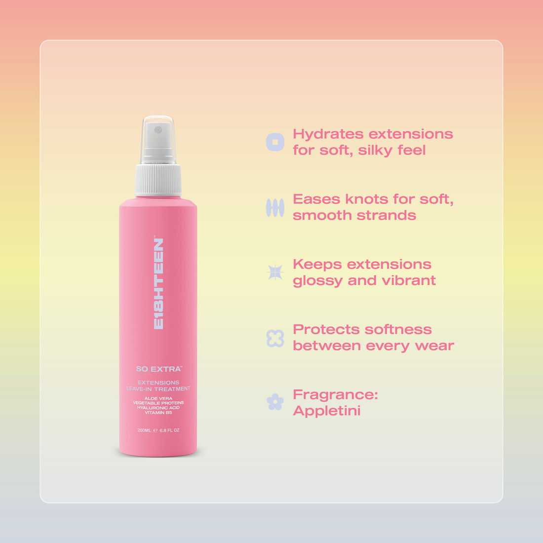 E18HTEEN So Extra Extensions Leave-In Treatment 200ml