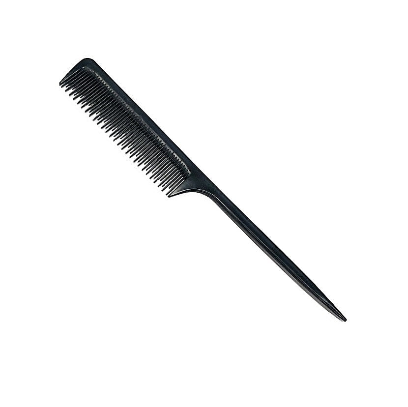 Pin Tail Comb X-Long Plastic Black
