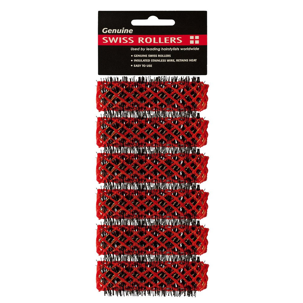 Dateline Professional 16mm Swiss Hair Rollers 6 Pack