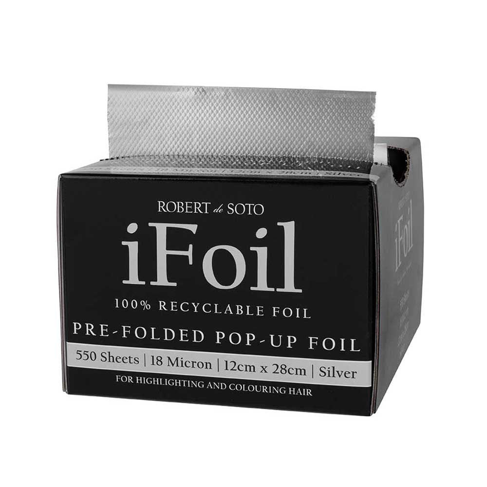 Robert de Soto iFoil Pre Folded Pop Up Silver 18 Micron 550 Sheets