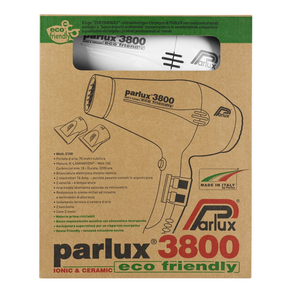 Parlux 3800 Ionic Ceramic Hair Dryer White