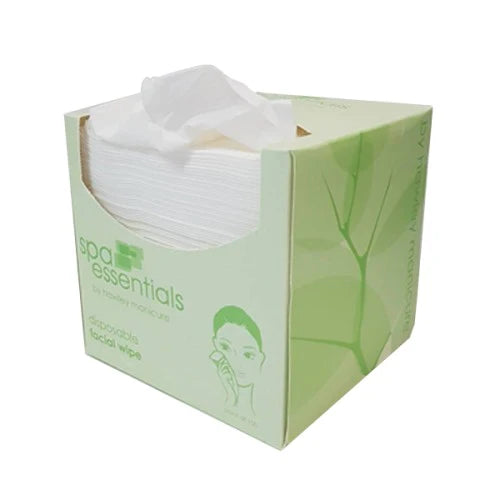 SPA ESSENTIALS DISPOSABLE FACIAL WIPES 100PK