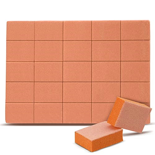 Disposable Mini Orange Nail Buffer Block 48pcs pack