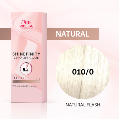 Wella Shinefinity Zero Lift Colour Glaze 60ml - 010/0 Lightest Blonde Natural