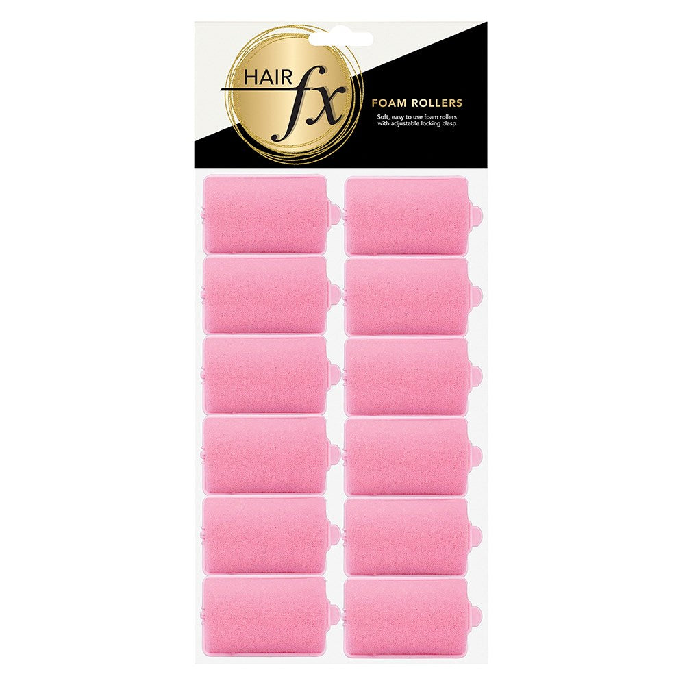 Hair FX Foam Rollers, Large -12pk