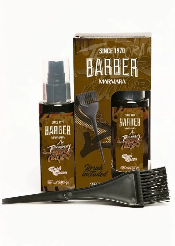 Barber Marmara Temporary Colour for Moustache, Beard and Hair 125ml - Dark Brown