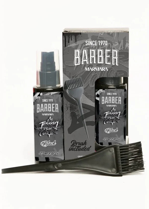 Barber Marmara Temporary Colour for Moustache, Beard and Hair 125ml - Black