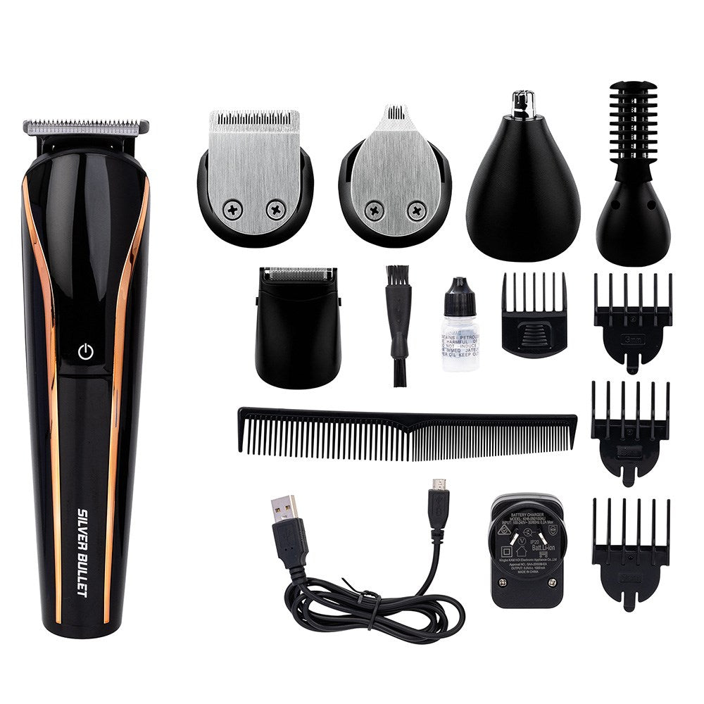 Silver Bullet Secret Service 11 In 1 Grooming Trimmer Kit