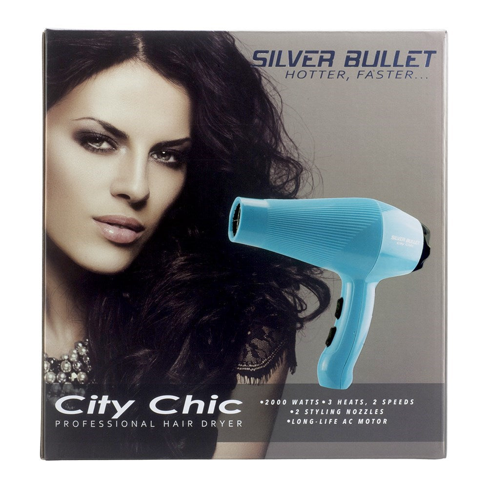 Silver Bullet City Chic Hair Dryer - Aqua