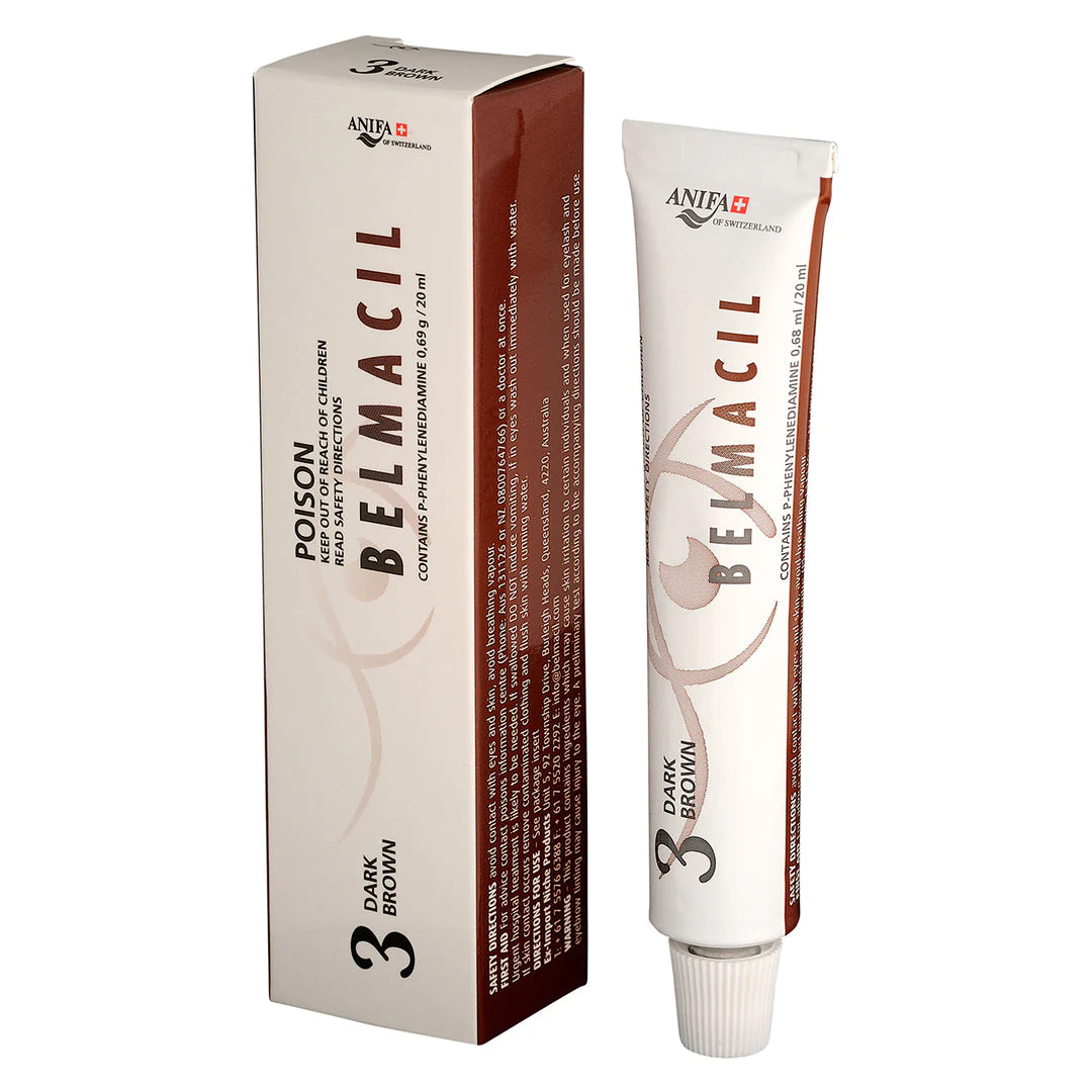 Belmacil Eyelash & Eyebrow Tint 20g - #3 Dark Brown