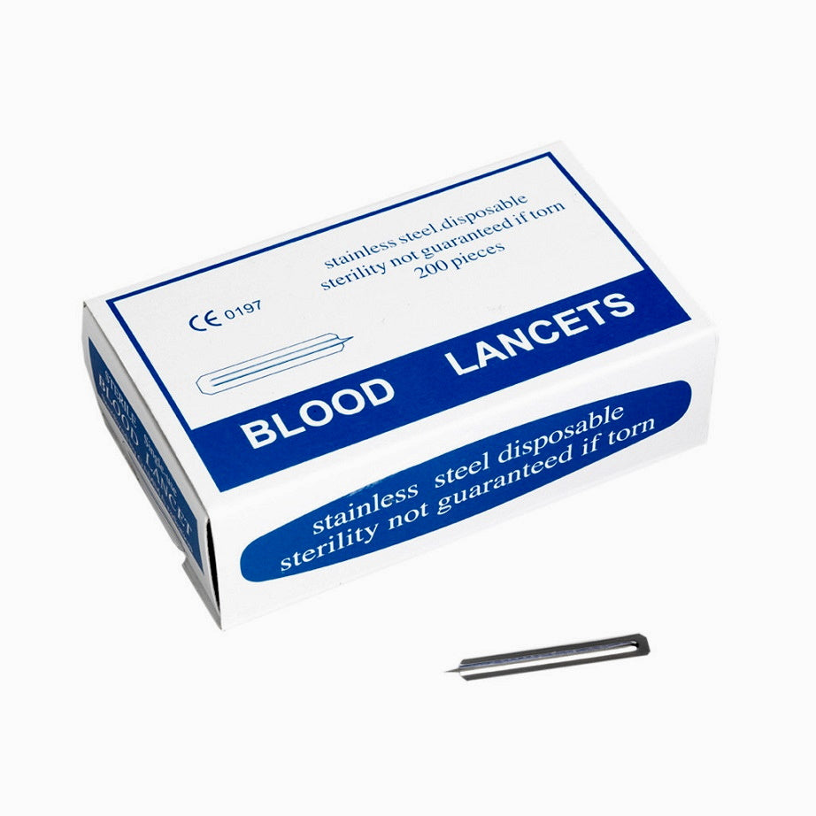 Blood Lancets Stainless Steel Disposable 200 pieces