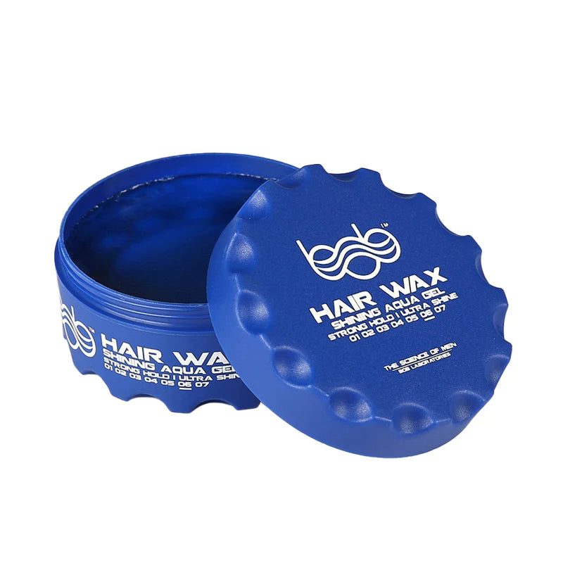 Bob Hair Wax Shining Aqua Gel Strong Hold Ultra Shine 150ml BLUE