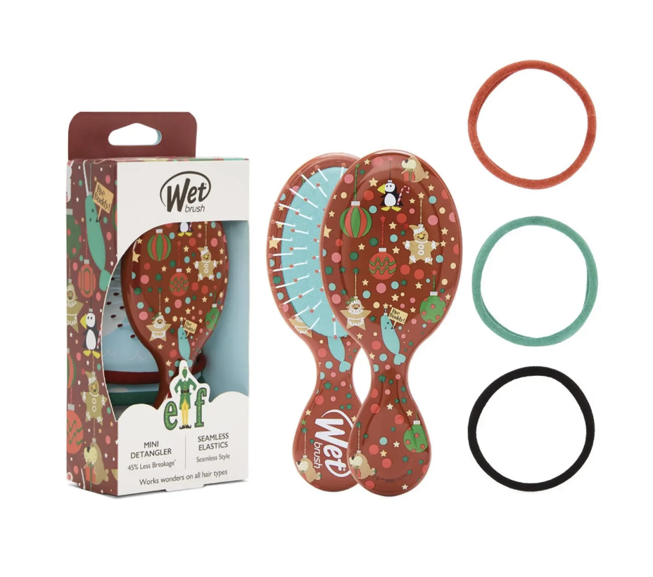 Wetbrush Holiday Mini Detangler Elastics 4pc Kit - ELF