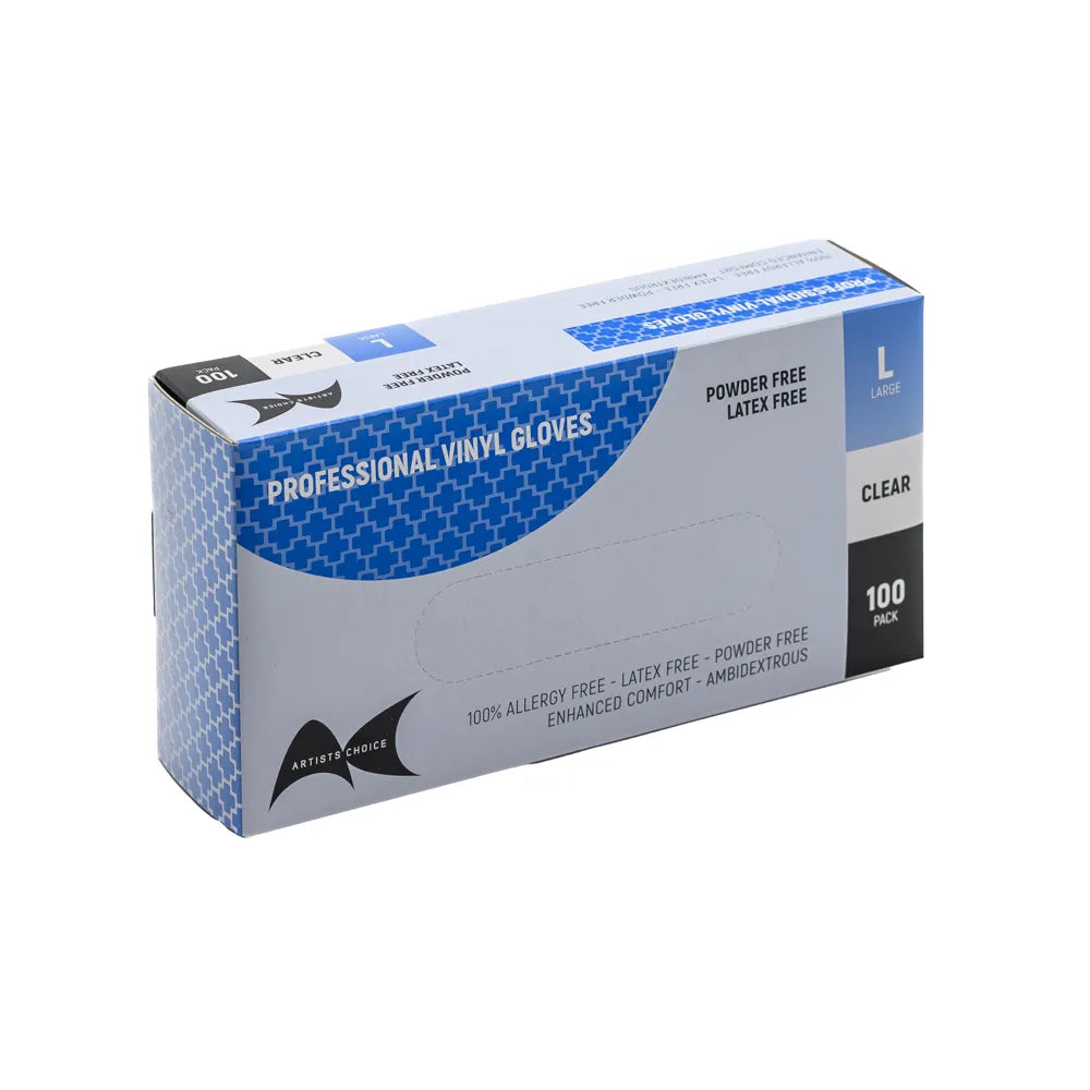 Artists Choice Vinyl Gloves Large 100pk