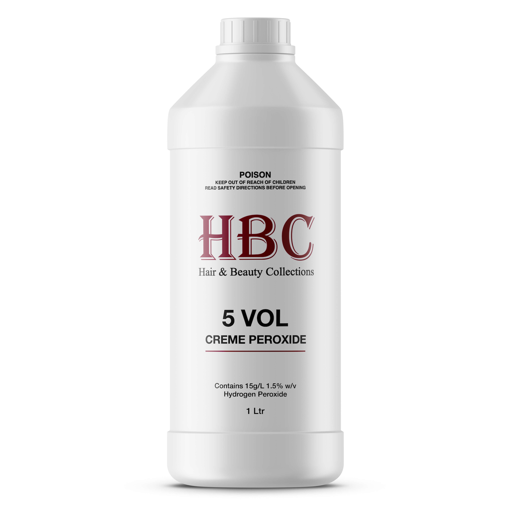 HBC Peroxide 5 Vol 1.5% 1L