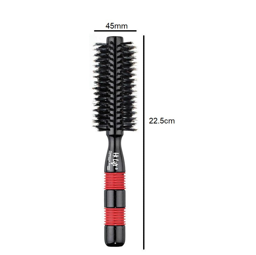 Hi Lift Round Boar Bristle Brush 10 Rows