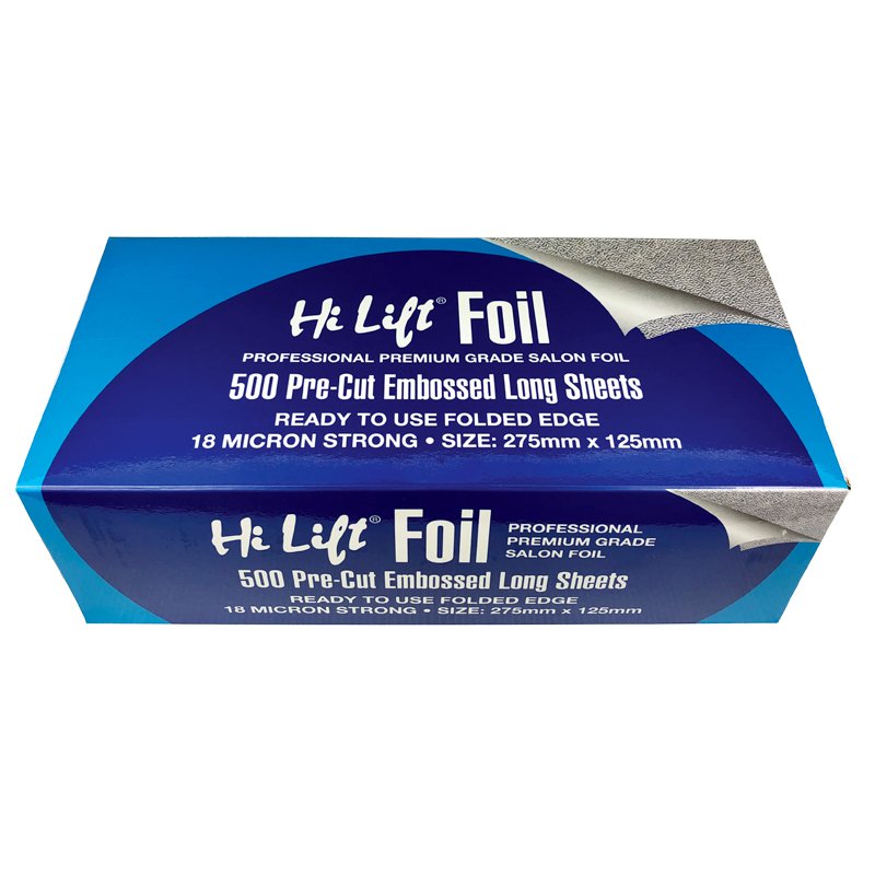 Hi Lift Foil 500 Pre Cut Sheets - LONG - 18 Micron Silver