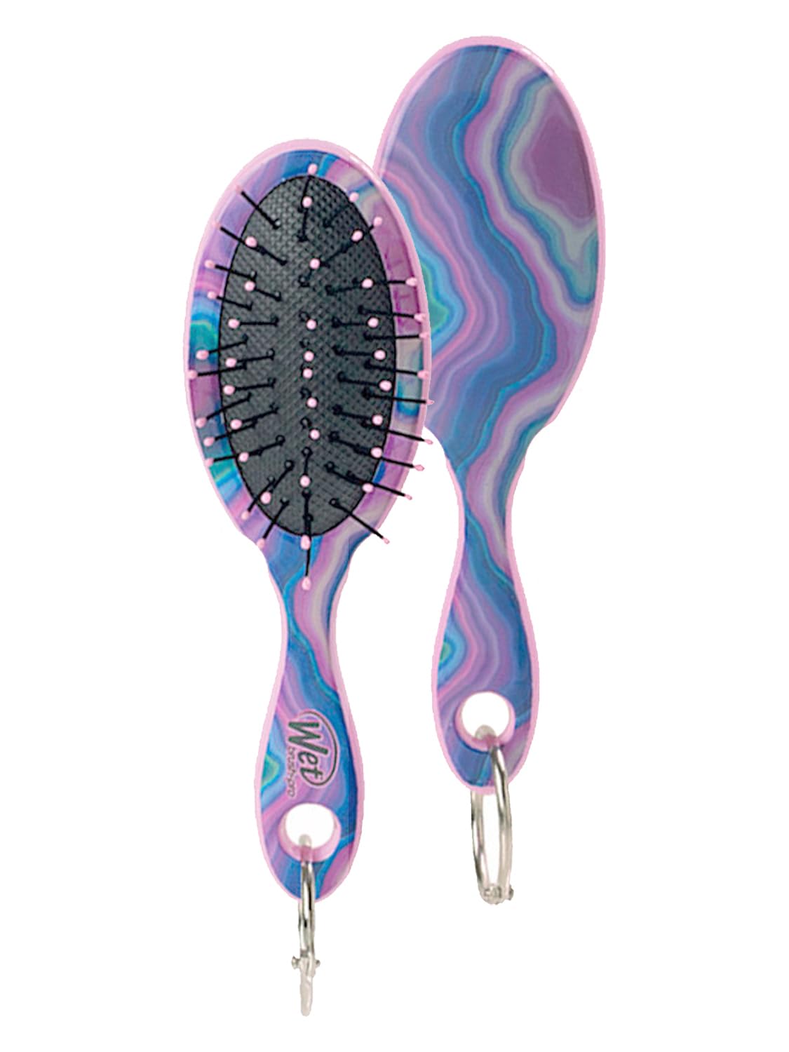 Wet Brush Detangler Mini Keyring - Stone Fantastic Pink