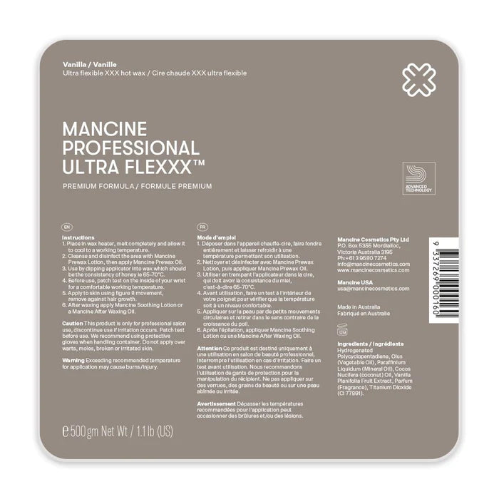 Mancine Hot Wax Ultra Flexxx White (Vanilla) 500g