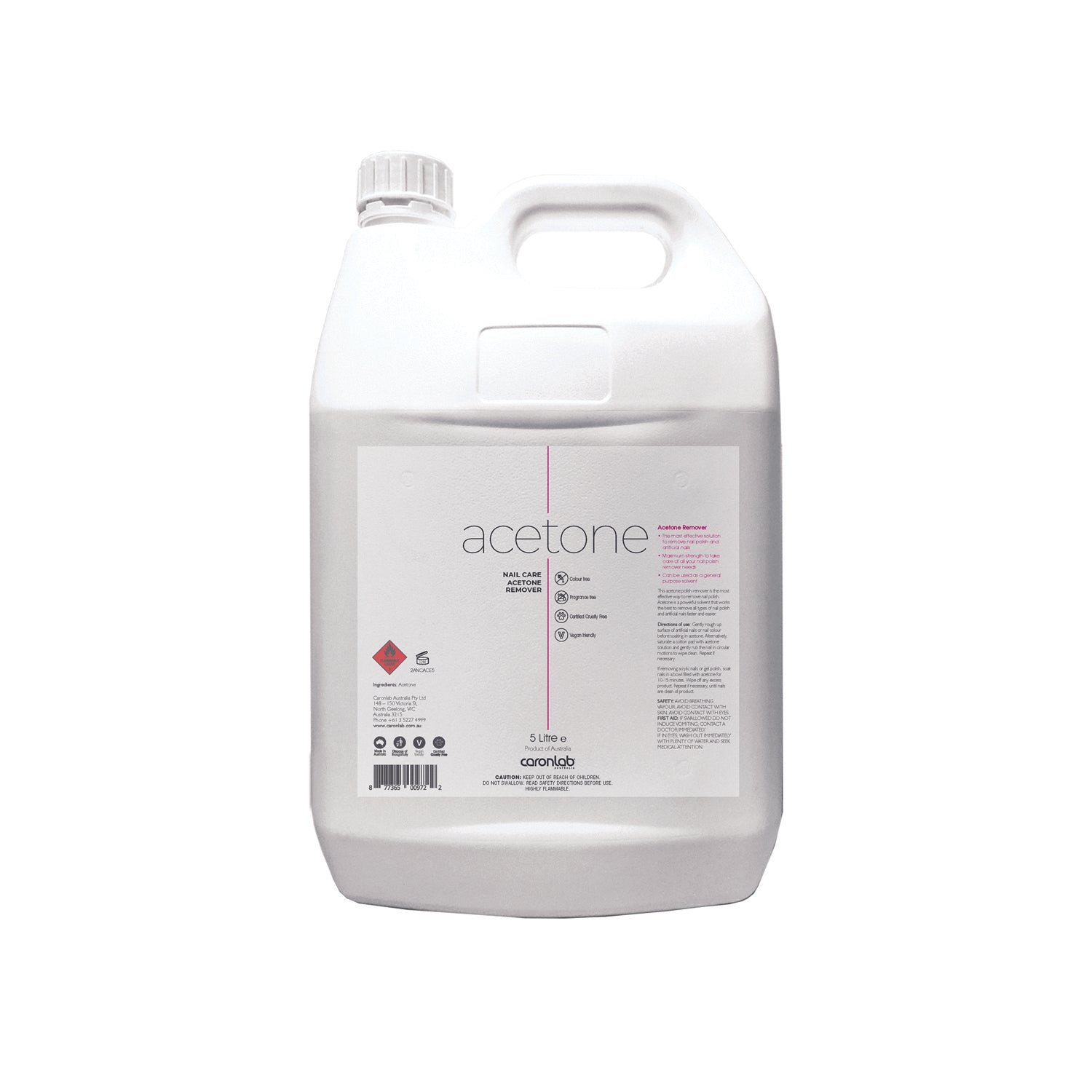Nail Care Acetone 5ltr