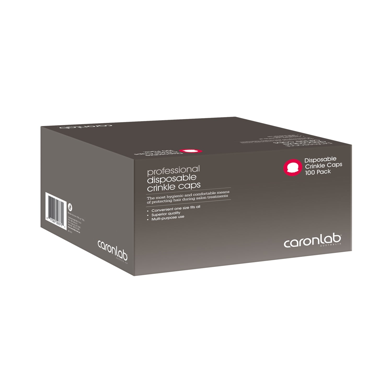 Caronlab Disposable Crinkle Caps 100 pack