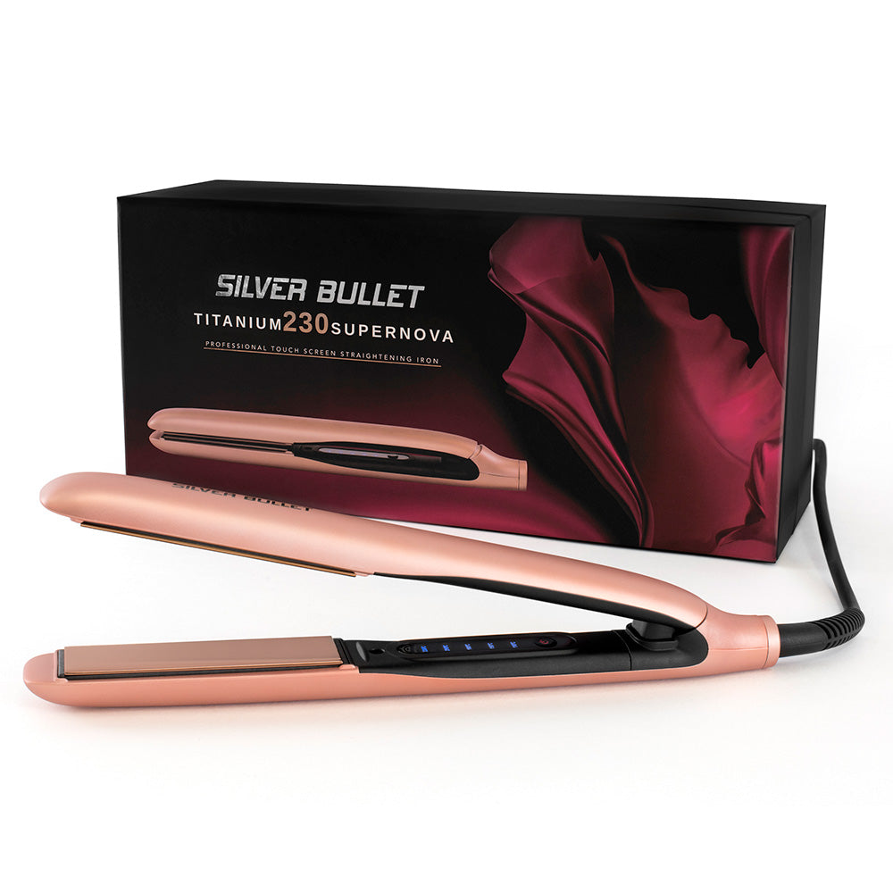 Silver Bullet Titanium 230 Supernova Hair Straightener - Rose Gold