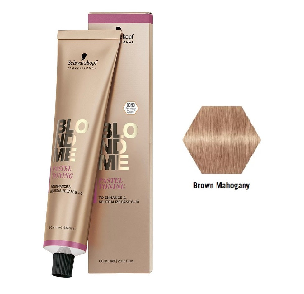 Schwarzkopf BlondMe Pastel Toning Brown Mahogany 60ml