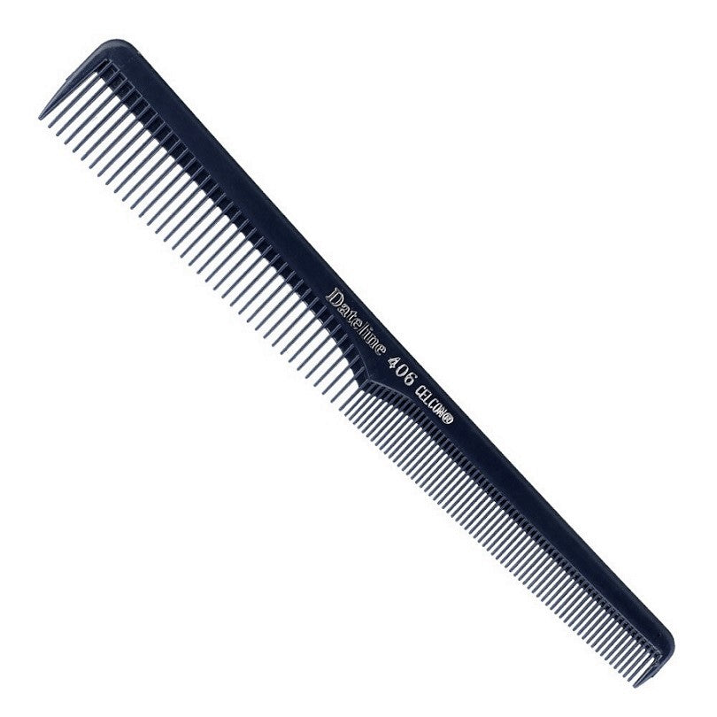 Dateline Professional Black Celcon 406 Barbers Comb - 20cm