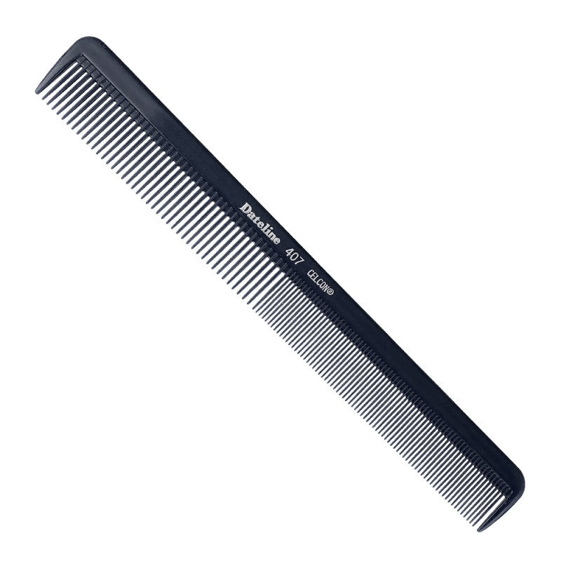 Dateline Professional Black Celcon 407 Styling Comb - 21.5cm