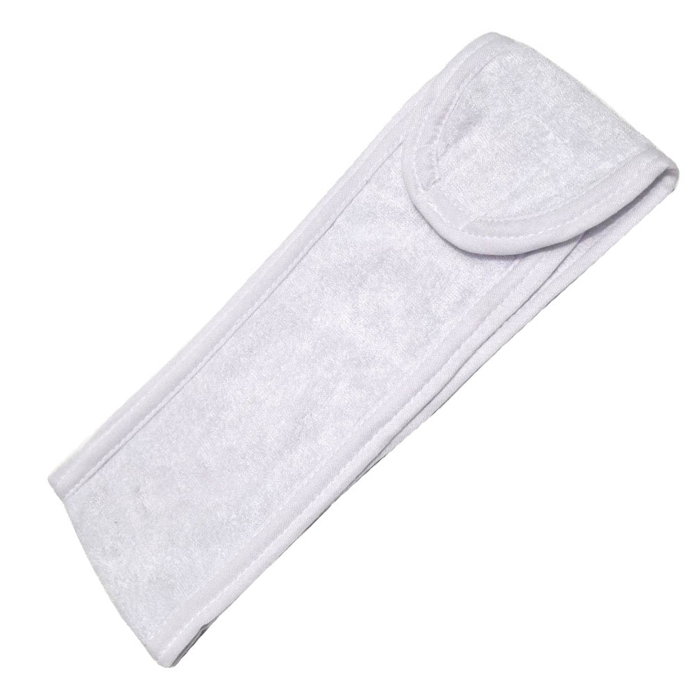 Terry Cloth Head Band White