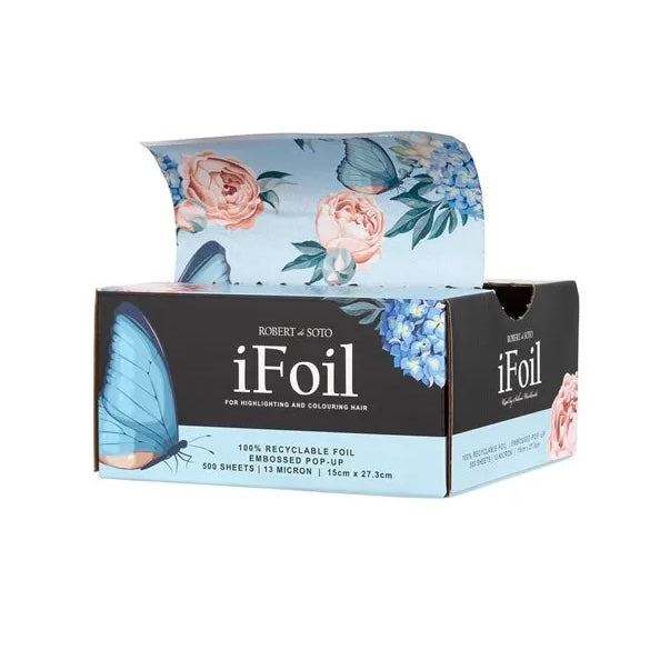 Robert De Soto iFoil Blue Butterfly Patterned Embossed Pop Up Foil 500pcs