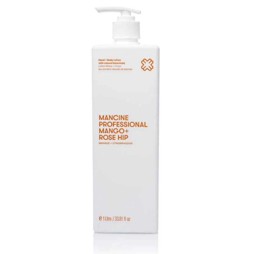 Mancine Hand & Body Lotion: Mango & Rose Hip 1 Litre