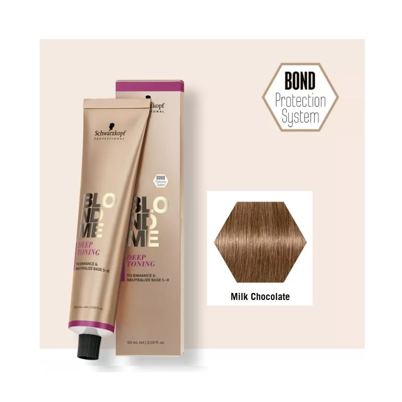 Schwarzkopf BLONDME DEEP TONING Milk Chocolate 60ml DT-Milk Chocolate