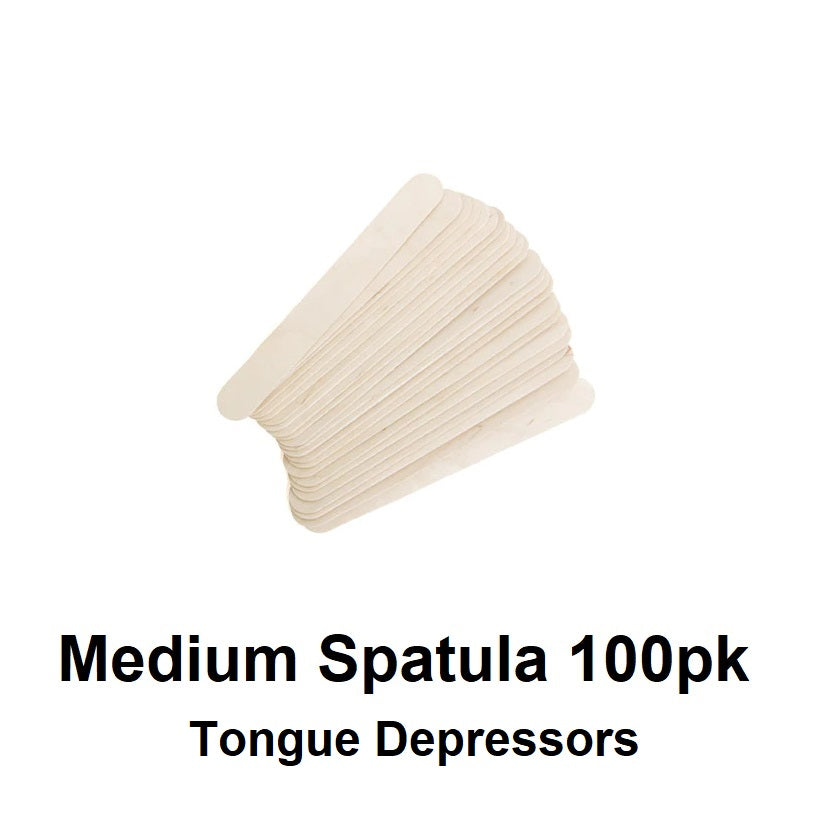 Wooden Waxing Spatulas Medium 100pk