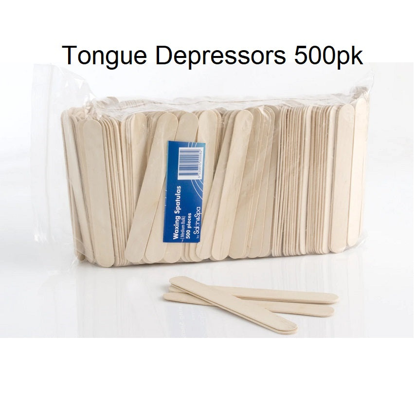 Wooden Waxing Spatulas Medium 500pk (tongue depressors)