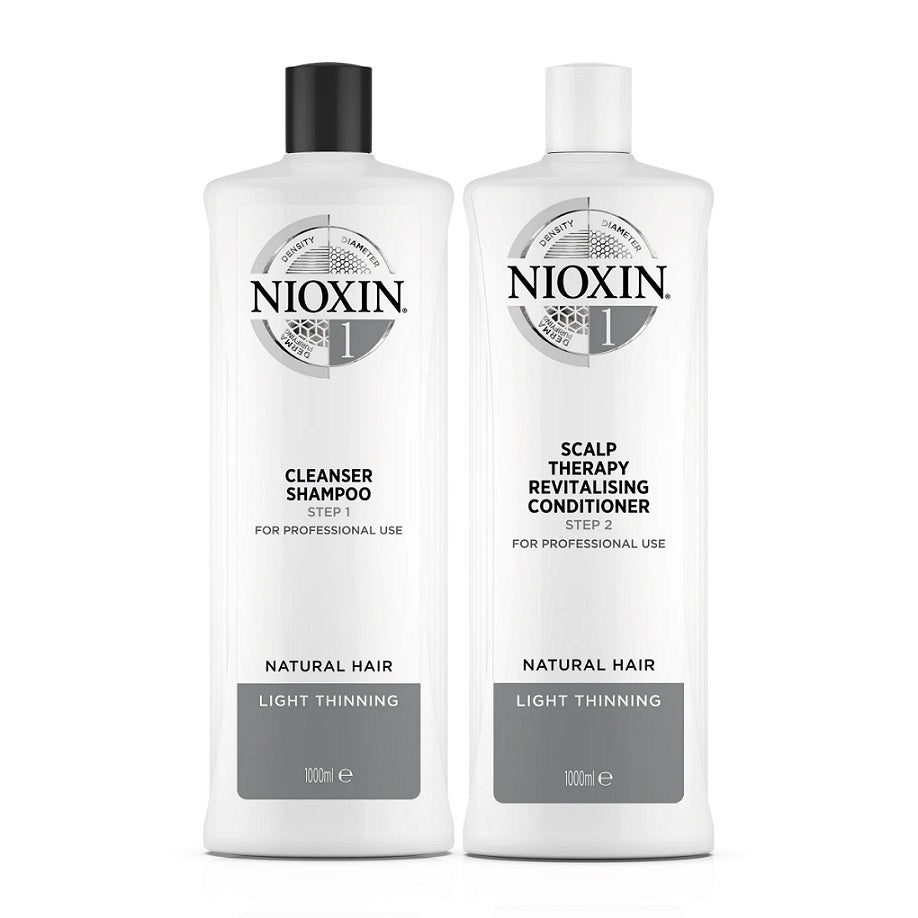 Nioxin System 1 Shampoo & Conditioner Duo 1lt
