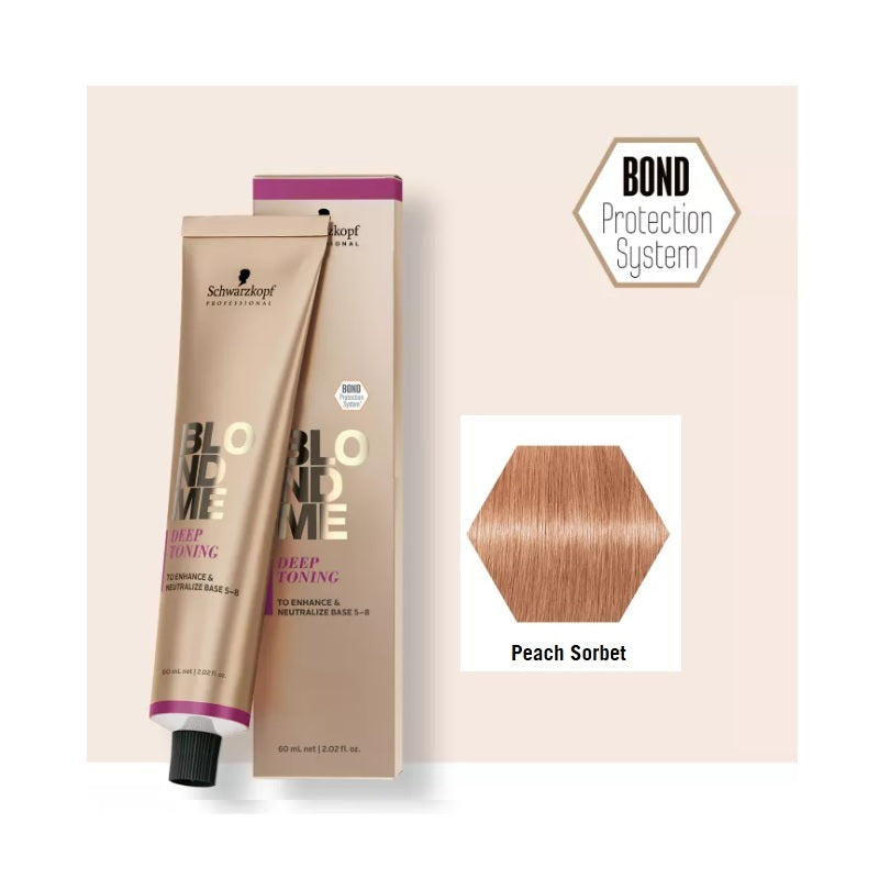 Schwarzkopf BLONDME DEEP TONING Peach Sorbet 60ml DT-Peach Sorbet