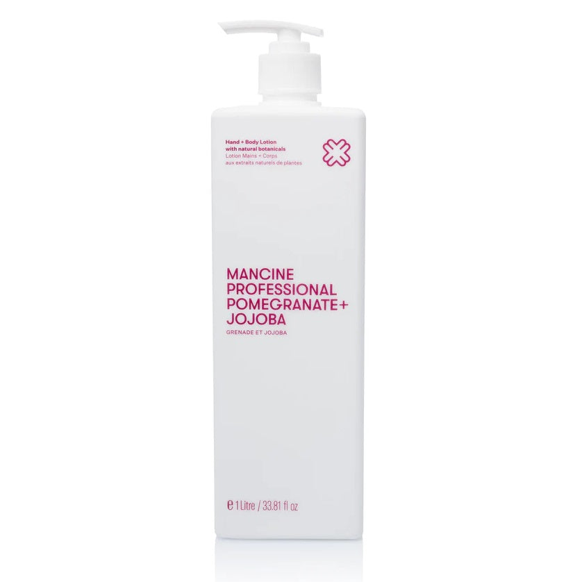 Mancine Hand & Body Lotion: Pomegranate & Jojoba 1 Litre