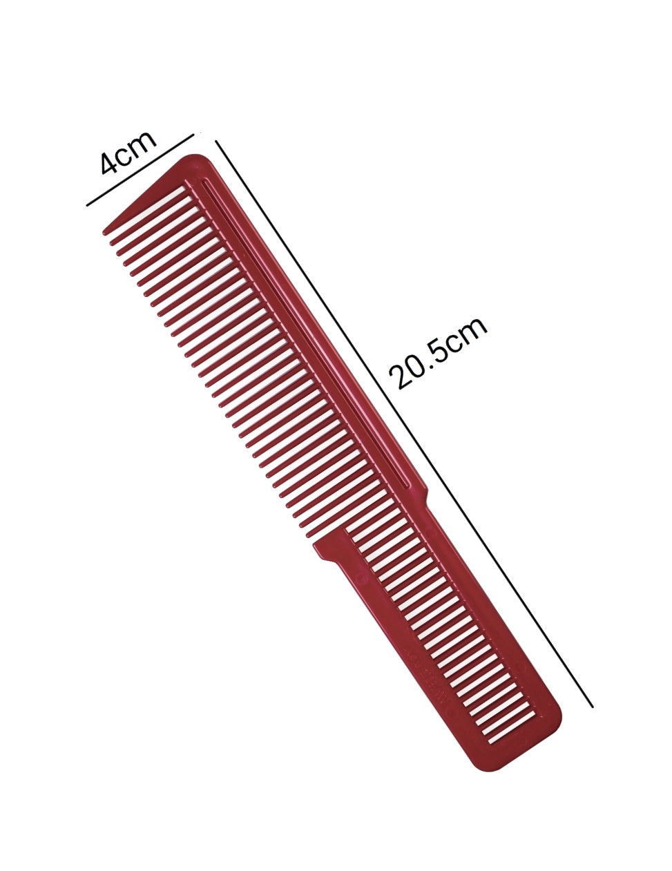 Barber Carbon Clipper Comb Red