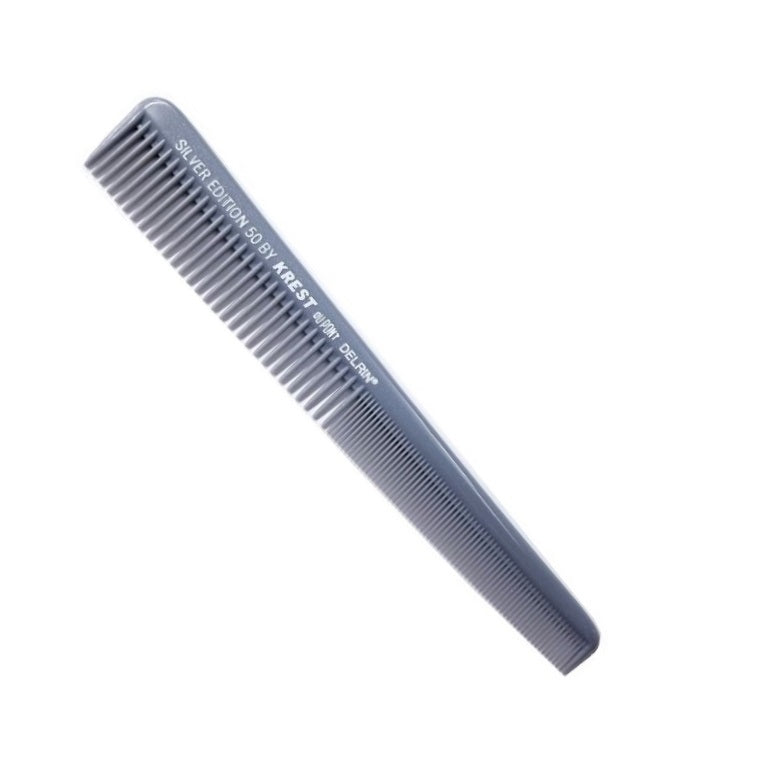 KREST SILVER EDITION 50 TAPERED BARBER COMB -18CM