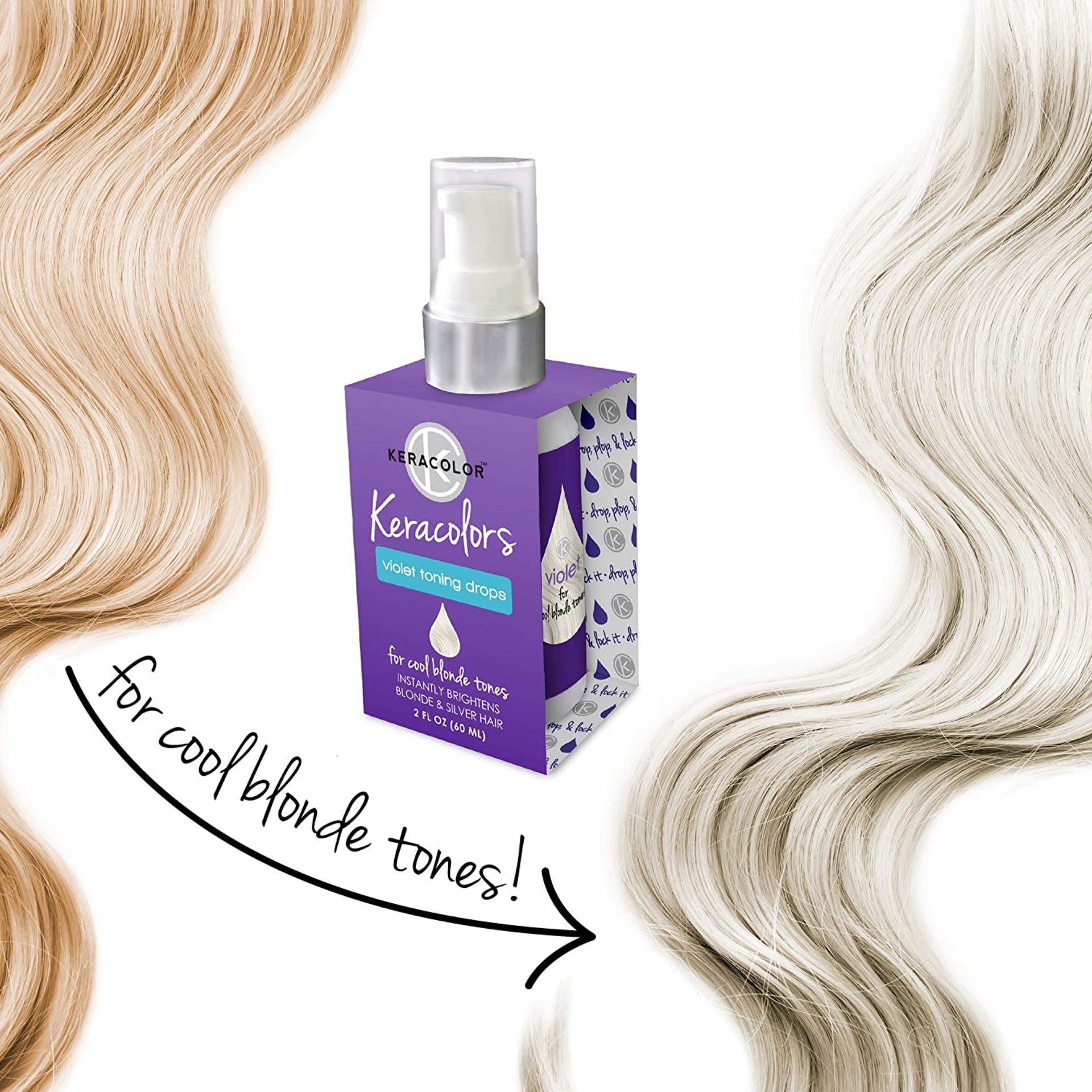 Keracolor Kick Brass Purple Toning Drops 60ml