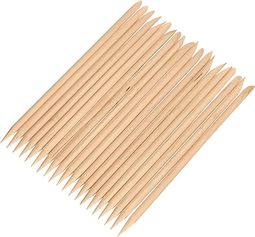 Disposable Wood Orange Stick 11.5cm - 50pk