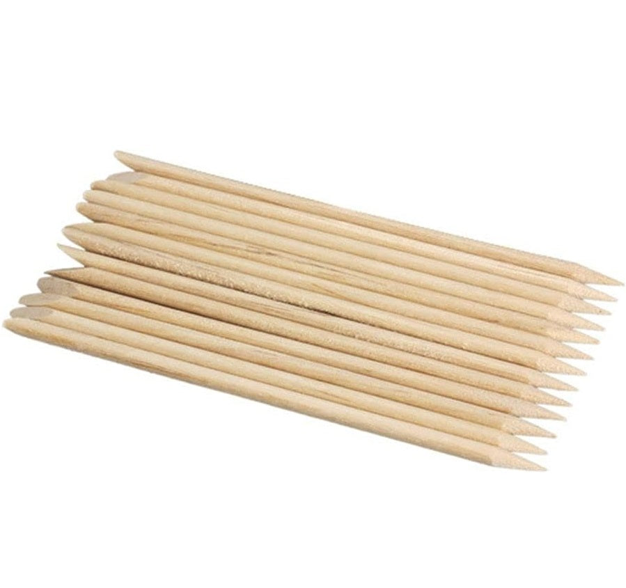 Disposable Wood Orange Stick 18cm - 50pk