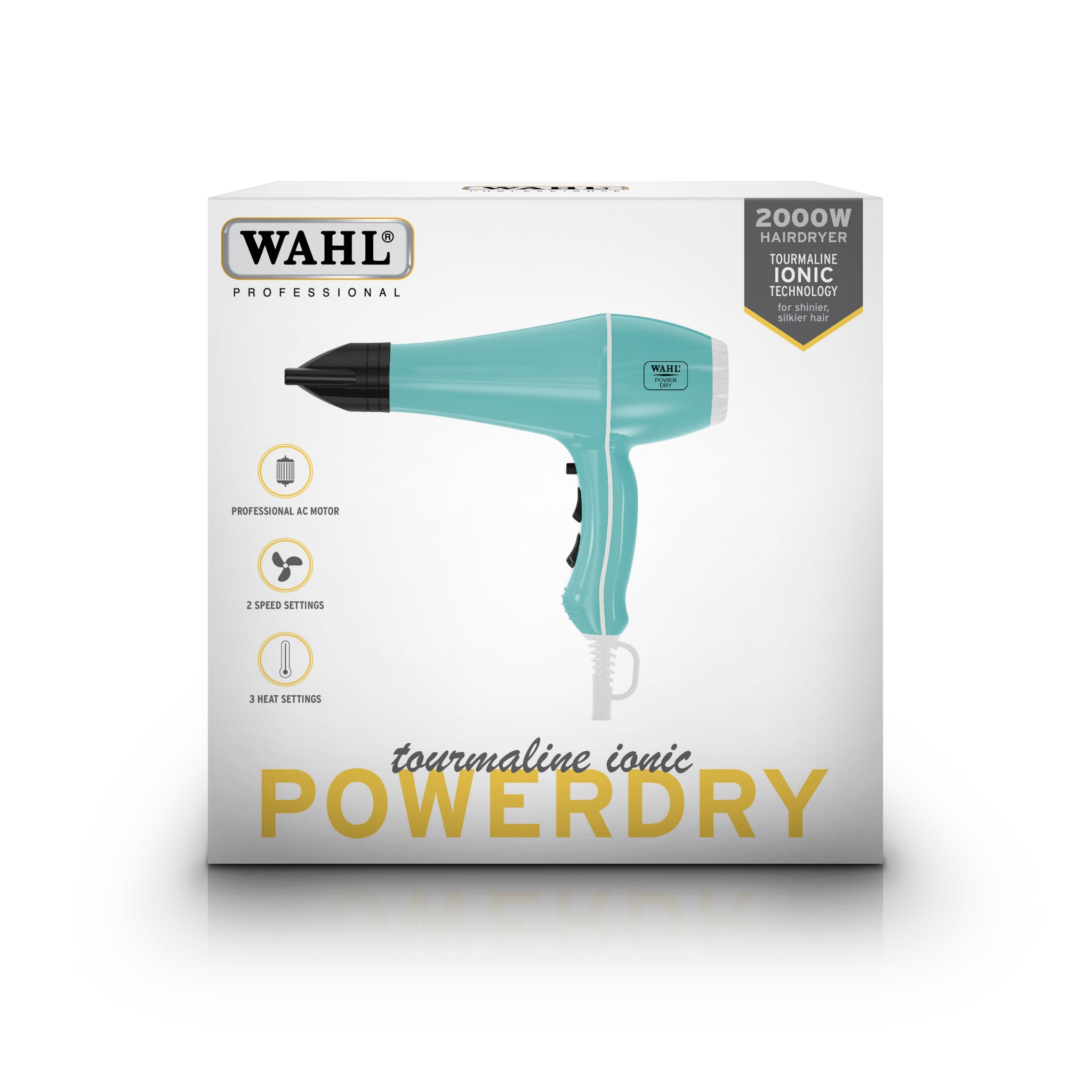 Wahl PowerDry Hair Dryer - Aqua