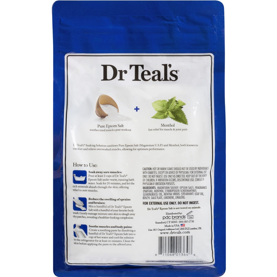 Dr Teal's Pure Epsom Salt Soaking Solution 1.36kg - Pre & Post Workout
