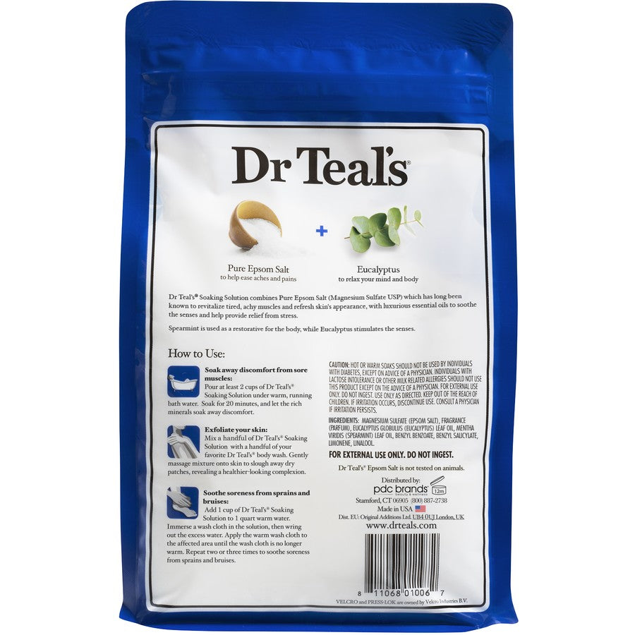 Dr Teal's Pure Epsom Salt Soaking Solution 1.36kg - Relax & Relief